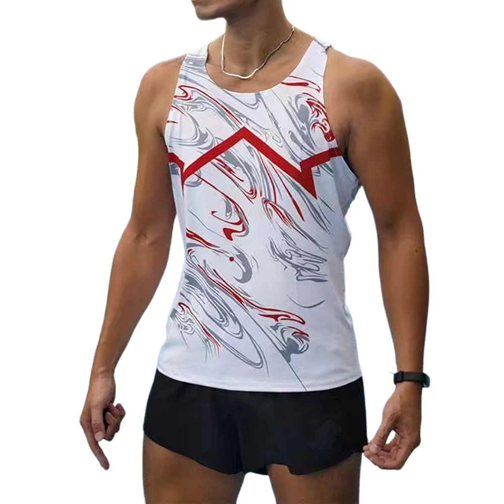 Athletics Running Vest Tank Top on model