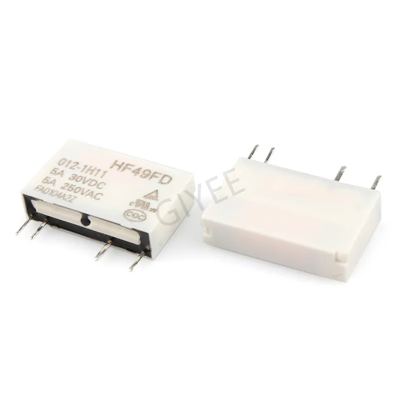 

5PCS HF49FD-005 HF49FD-012-1H11 4-контактное 5A миниатюрное реле DC5V 12V 24V