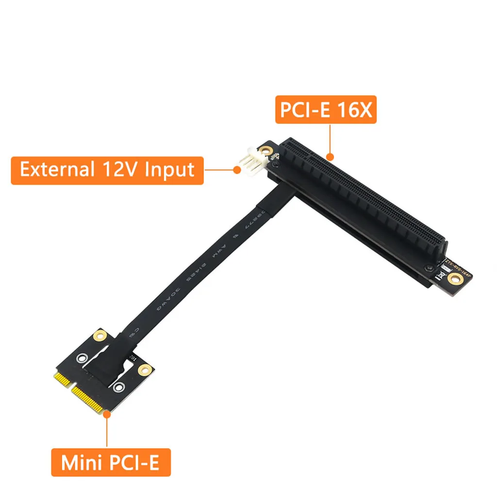 270 graus mini pcie para pci-e 1x