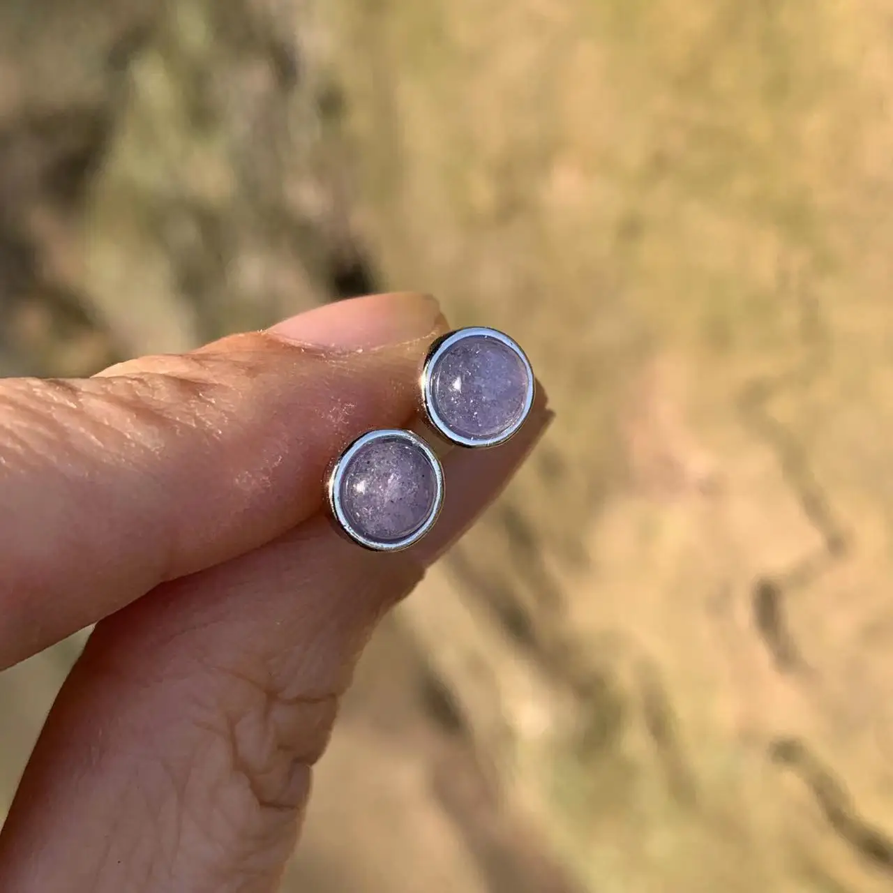 Natural Tanzanite Gemstone Stud Earrings for Women Solid 925 Sterling Silver Wedding Handmade Jewelry Fashion Gift For Girl New