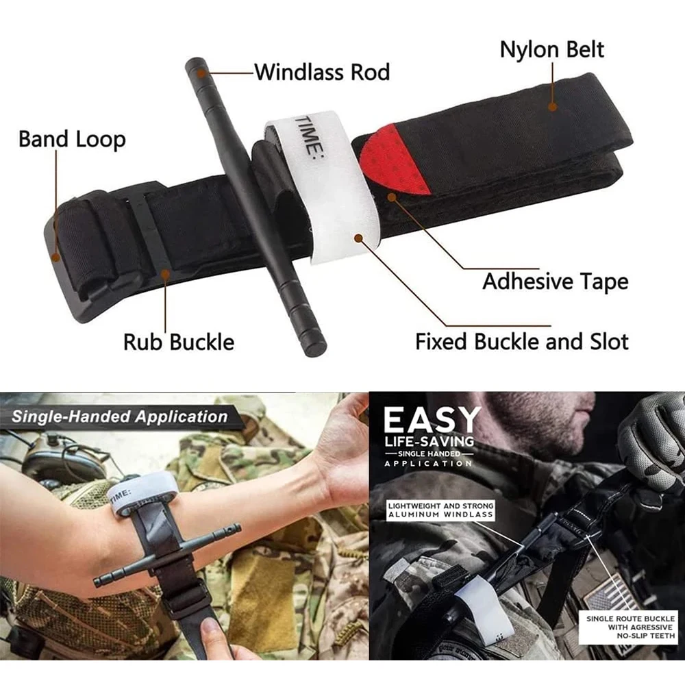 Outdoor Survival Gear Molle Bag Medical Emergency Survival First Aid Kit Tactical Tourniquet Israel Bandage Camping
