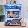 Creative Snack Bag Cute Blue /Yellow Plus Toy Cat Doll Household Mini Pillows Cushions Kawaii Decorative Ornaments New 2024 2