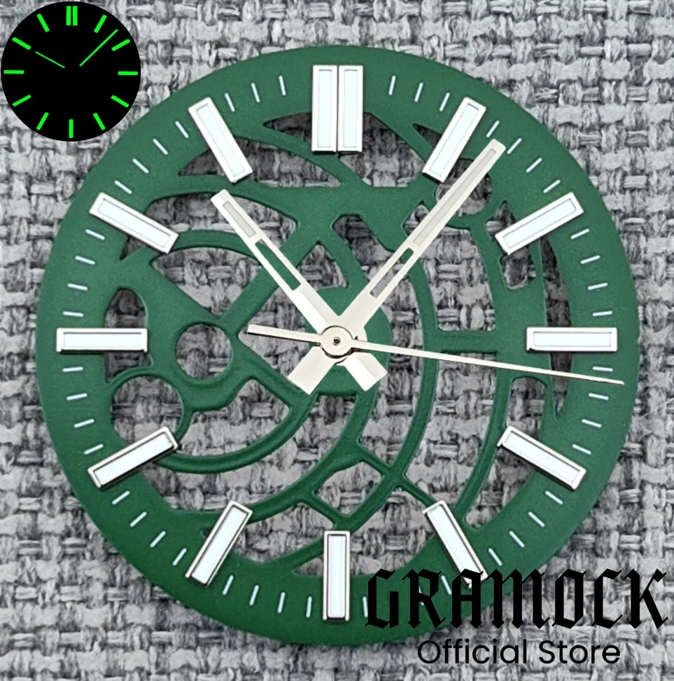 GRAMOCK 31mm 29mm NH70 NH72 Hollowing Out Dial Skeleton