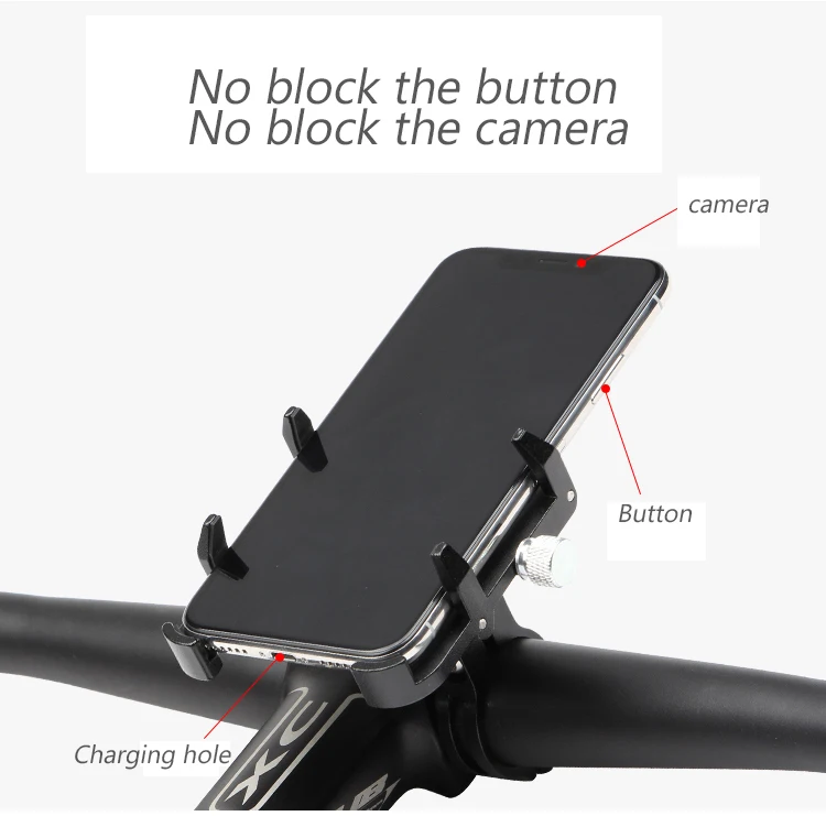 GUB Universal Fahrrad Telefon Halterung Ständer Aluminium Einstellbar MTB Fahrrad Motorrad GPS Telefon Power Bank Unterstützung – Detail 10