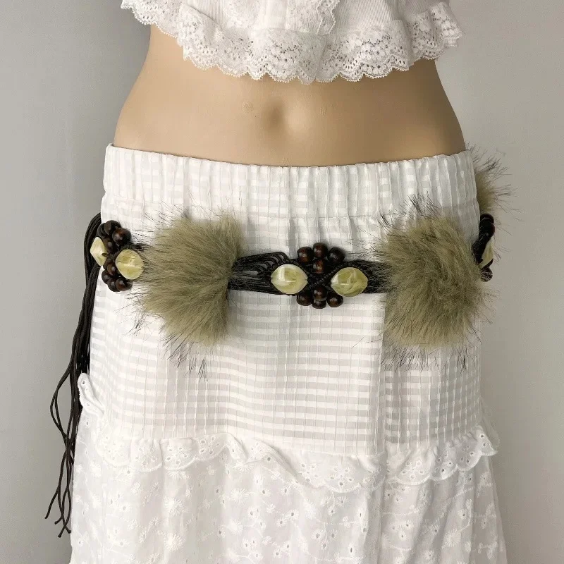 Bohemian fur belt