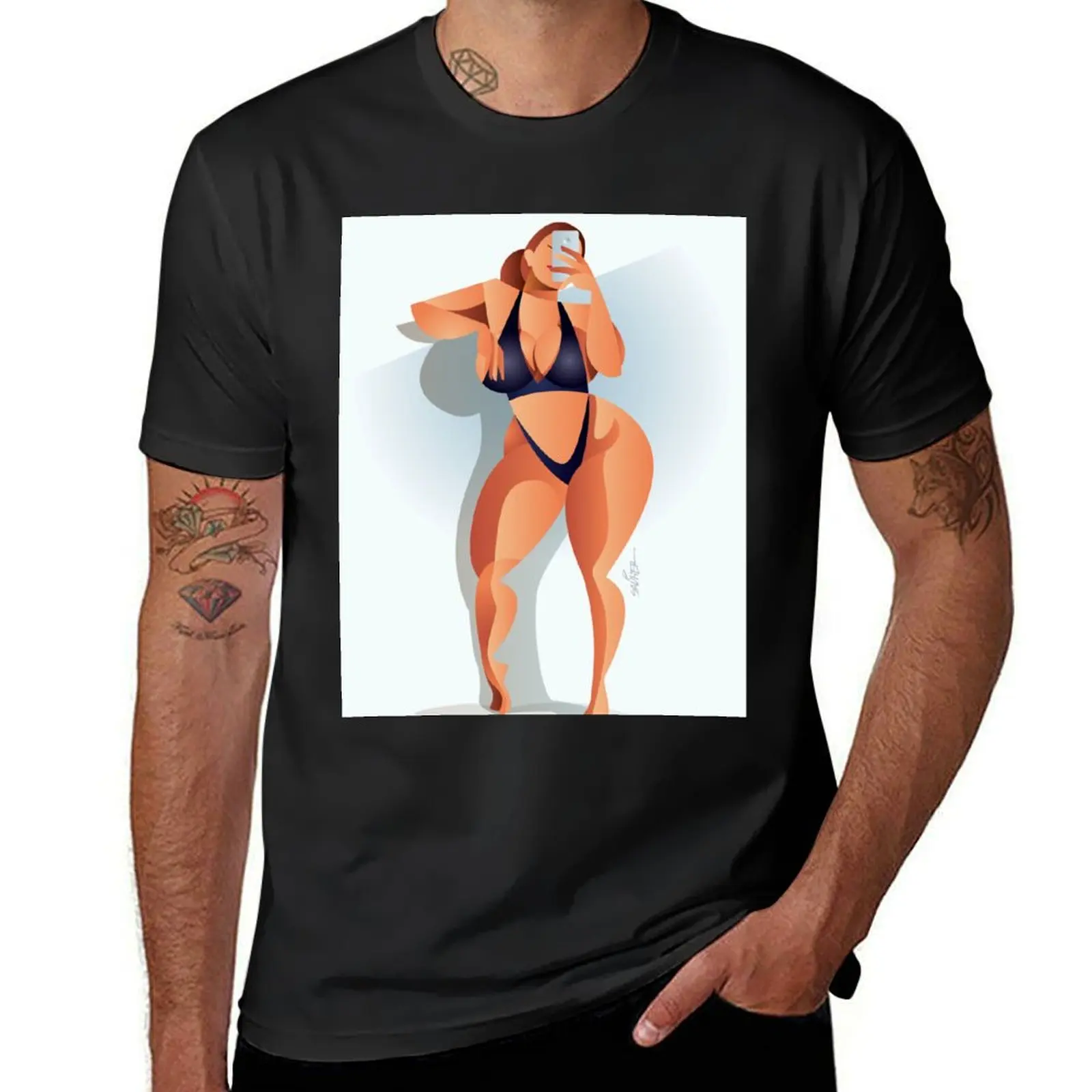 Sexy T-Shirt plain tees summer clothes oversized t shirts for men