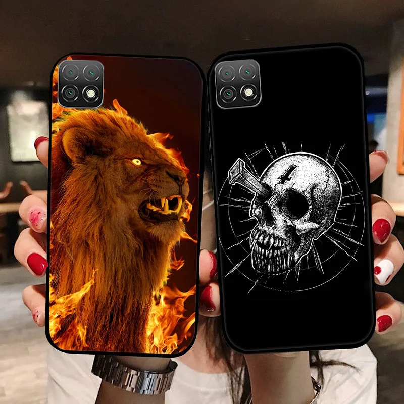 Elegant Black Soft TPU Silicone Protective Case - Lovely Painted Design