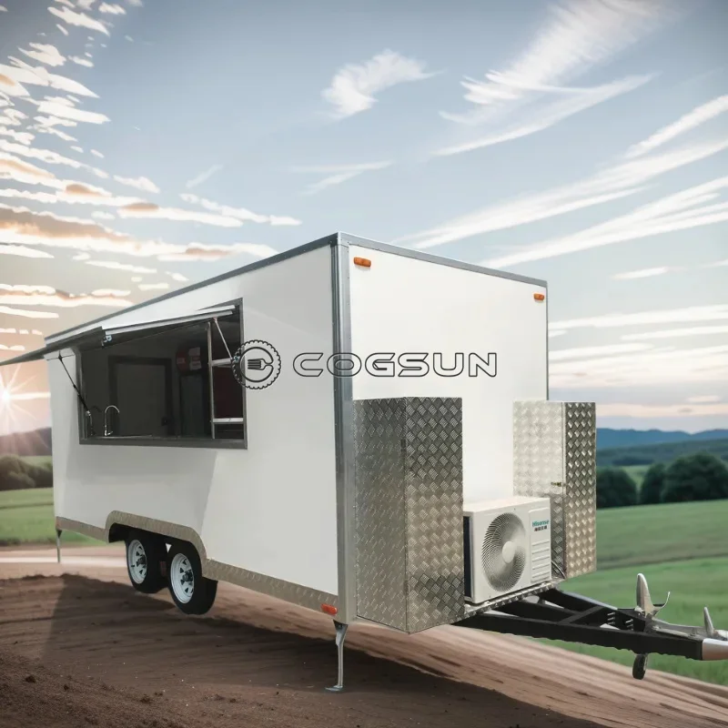 Fast Food Van Mobile Restaurant Bar Kitchen concessione Food Catering Trailer completamente