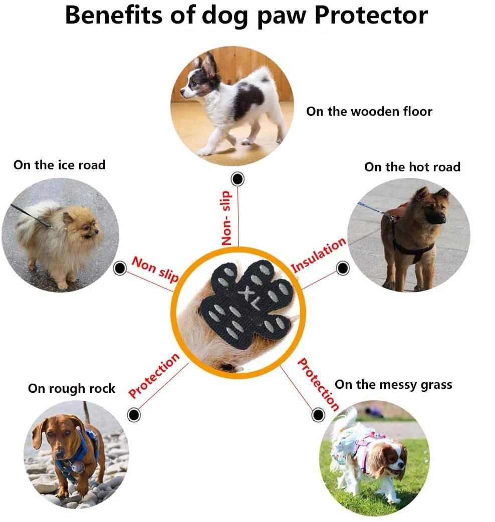 Title 5, 24PCS Dog Paw Protector Anti-Slip Grips to Keep...