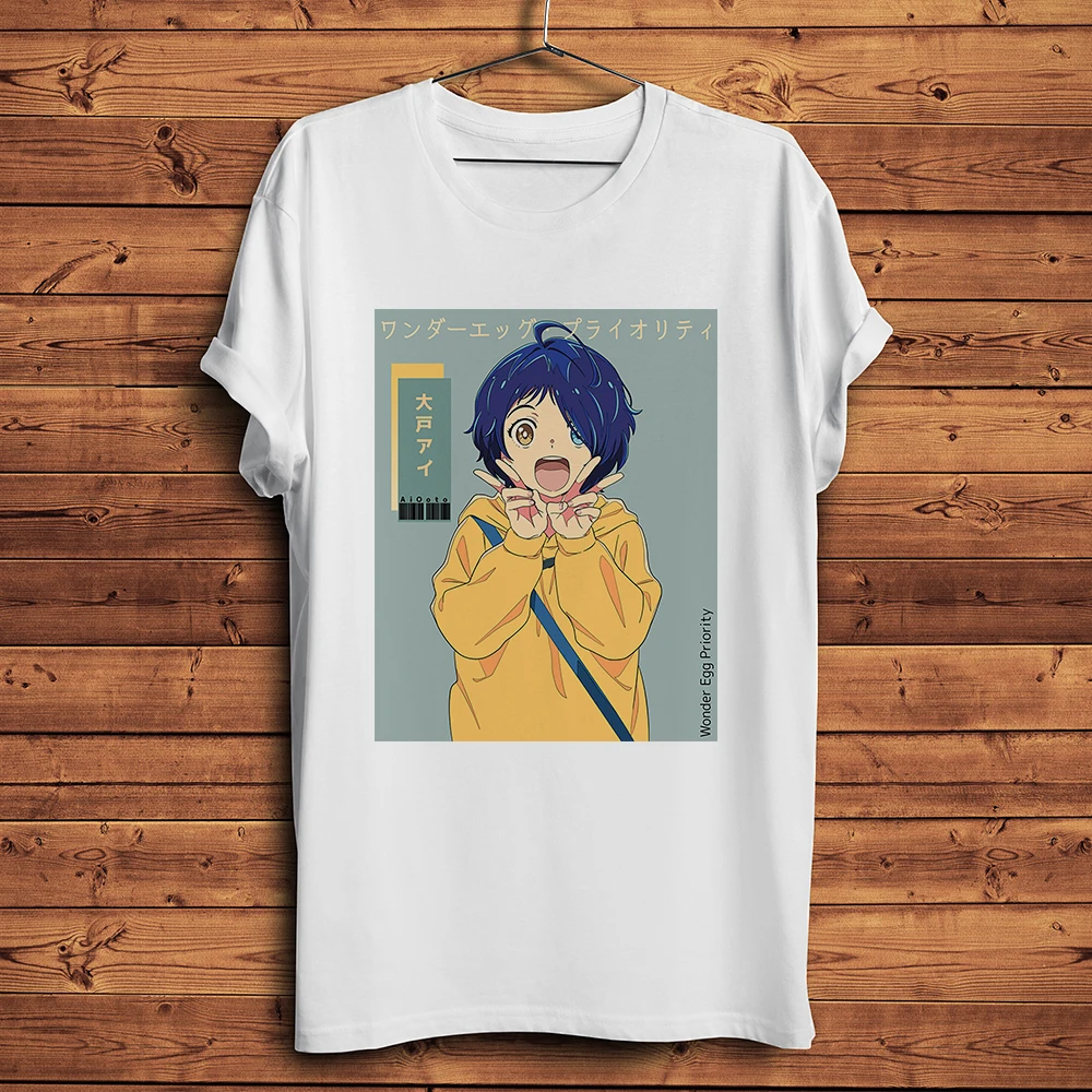 Wonder Egg Priority Ohto Ai Funny Waifu Anime Tshirt Men Women Summer White Casual Short T Shirt Unisex Otaku Femme Homme Tee