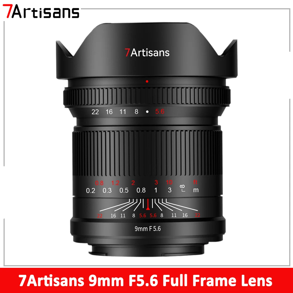 7 Artigiani 9Mm F5.6 Full Frame Obiettivo Prime Ultra Grandangolare Per Sony E Nikon Z Canon Rf Leica Obiettivo Per Fotocamera Con Montaggio A L