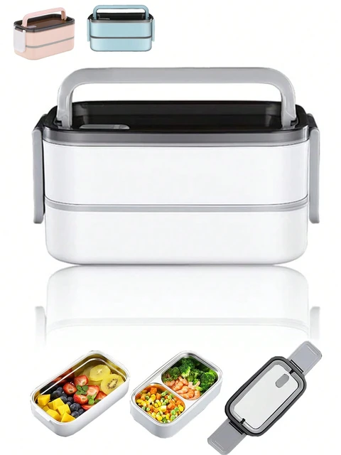 Portable Insulated Lunch Container Set Stackable Bento Lunch Box Stainless  Steel Lunch Container with Lunch Bag 4/3/2/1 Tier - AliExpress