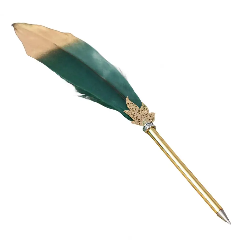 Schreibfeder Kugelschreiber Set 2er - Schwarz & Weiß, 22 Cm, Elegante Feder