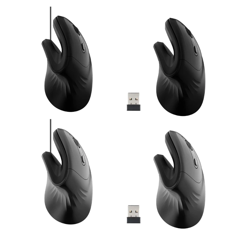 JSY 11 Vertical Mouse for Office and Gaming Prevent Mouse Hand Strain K0AC