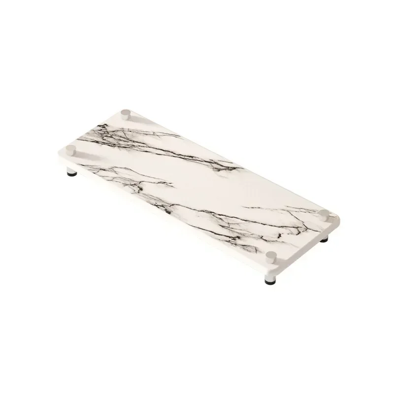 Diatom Mud Storage Rack Kitchen Sink Storage Absorbent Pad Bathroom Sink Light Luxury Marble Coaster  Bathroom Shelves 5