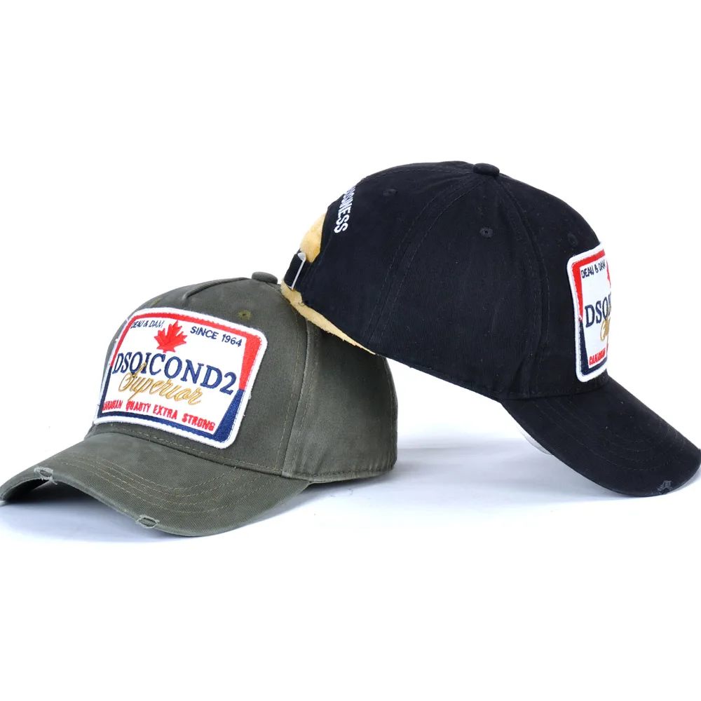 

ICON D2 Embroidery DSQICOND2 Maple Leaves Couple Men Women DSQ2 Fashion Casual Baseball Tennis Cap Cotton Sun Hat Boyfriend Gift