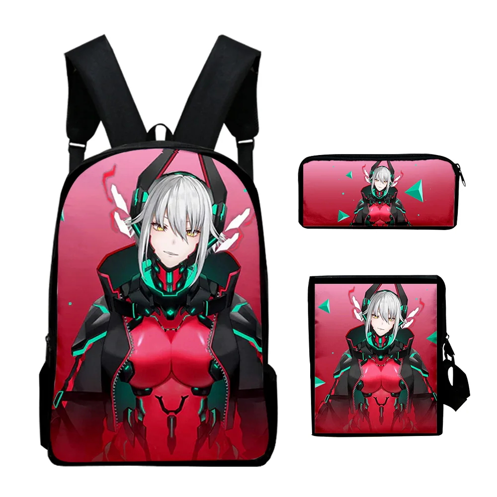 Zentreya 2024 New Backpack 3 Pieces Sets Shoulder Bags Unisex Daypack Zipper Bag Unique Pencil Bag