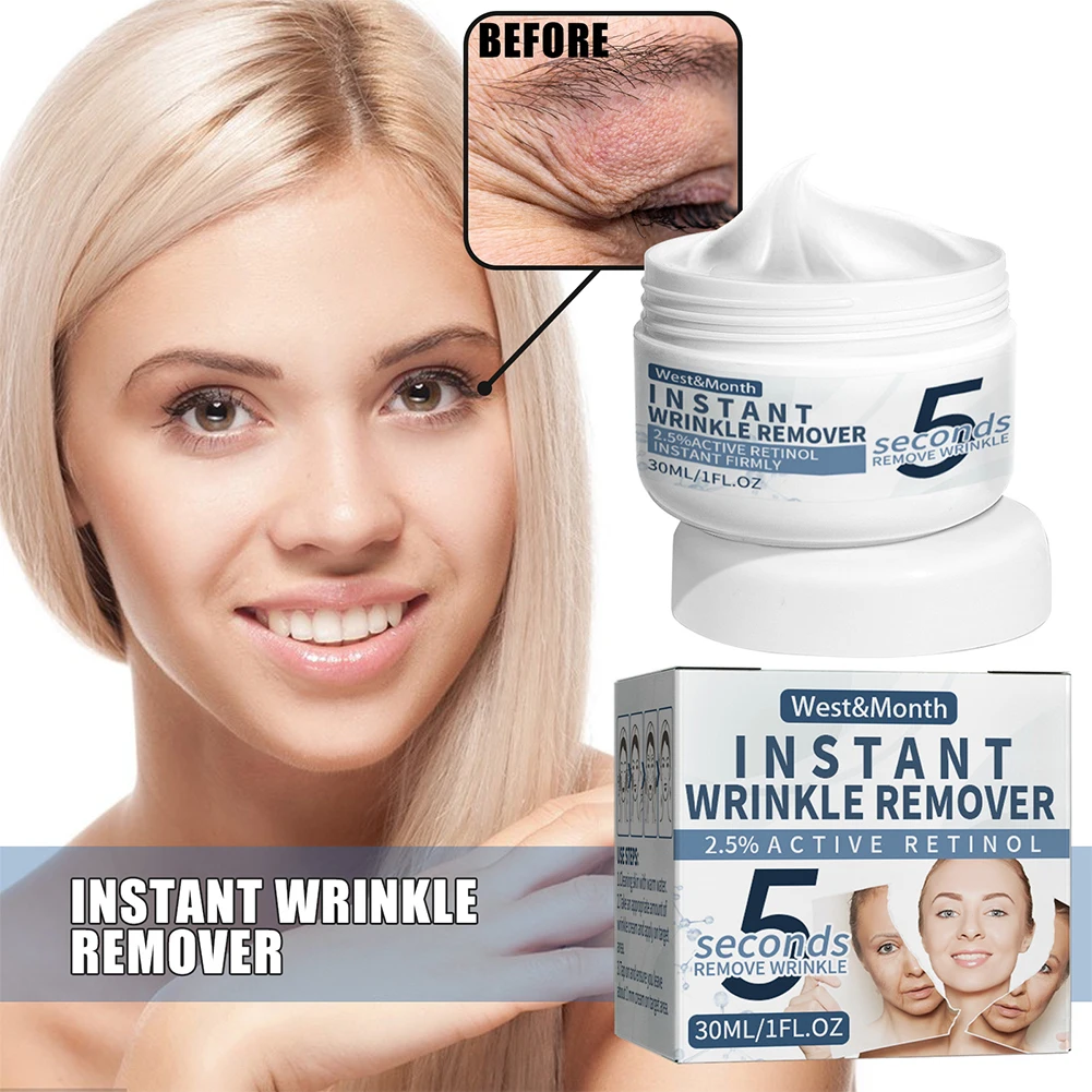 

Instant Wrinkle Removal Cream Retinol Face Cream Anti-Aging Fade Fine Lines Remove Puffiness Skin Lifting Cream Face Care