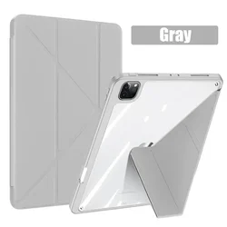 Slim iPad Case with Pencil Holder and Versatile Fit for iPad A19 12th 2026 (Grey)