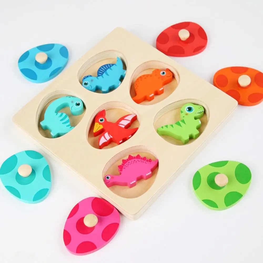 

Educational Toys Wood Dinosaur Jigsaw Preschool Early Learning Animal Domino Puzzle Toy Montessori Multi-layer Toddler Puzzles