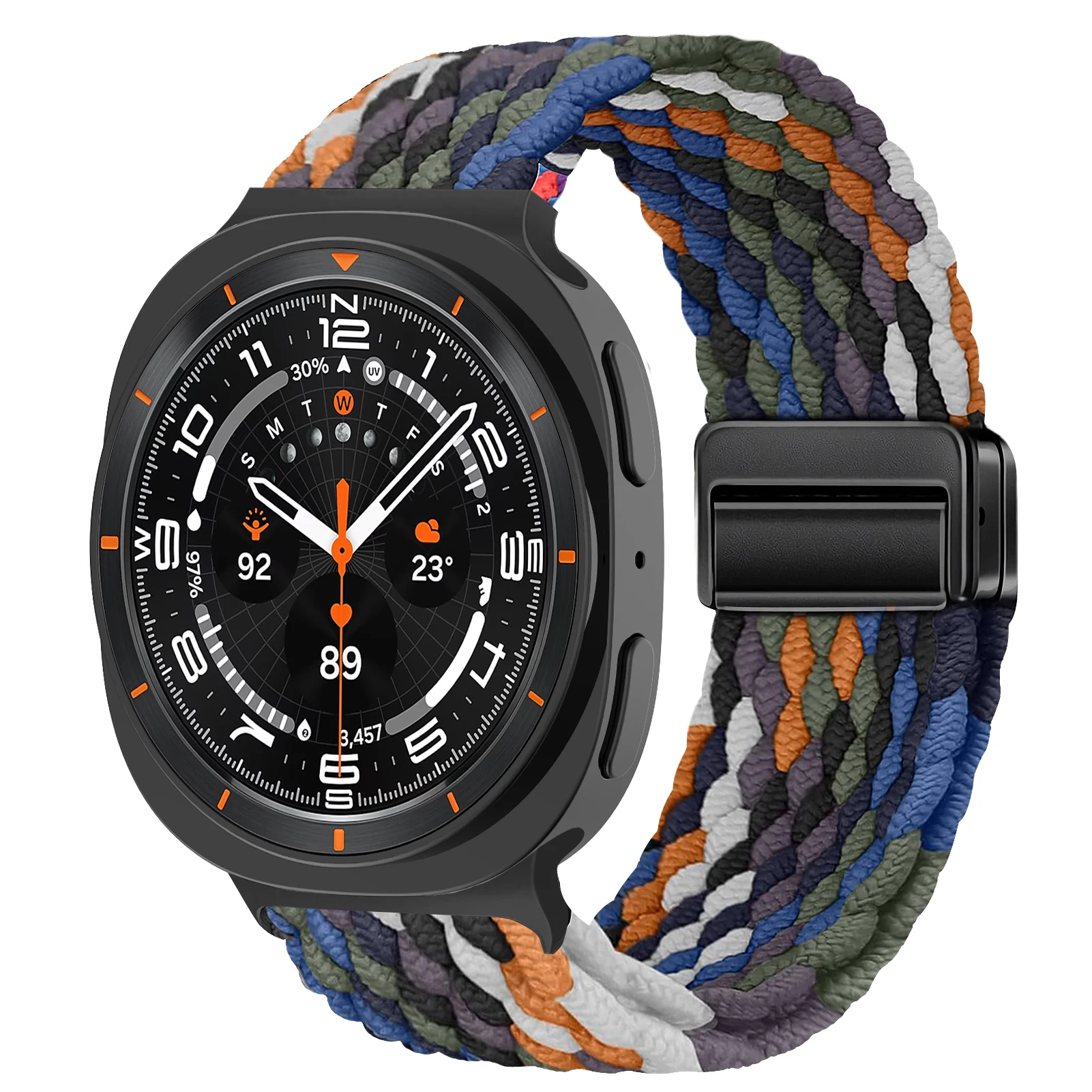 Magnetic Braided Nylon Watch Band Bracelet - Universal Fit