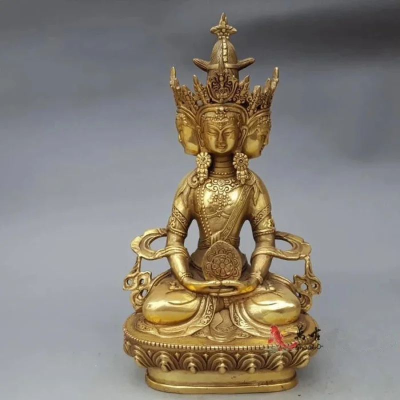 

Buddhist Brass VAIROCANA, Lord of the Middle Buddha statue