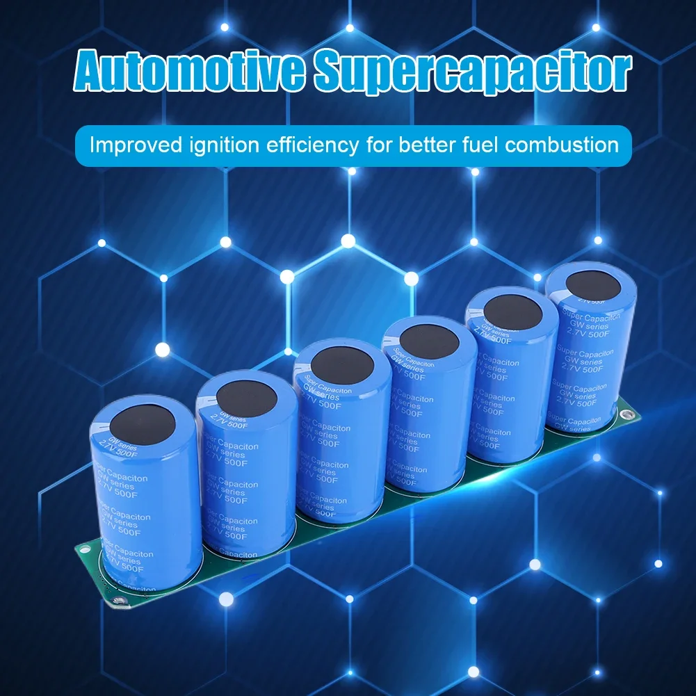 1-4pcs Automotive Capacitor 16V 83F Super Capacitor with Protection Board Voltage Regulator Rectifier Battery Parts Accessories