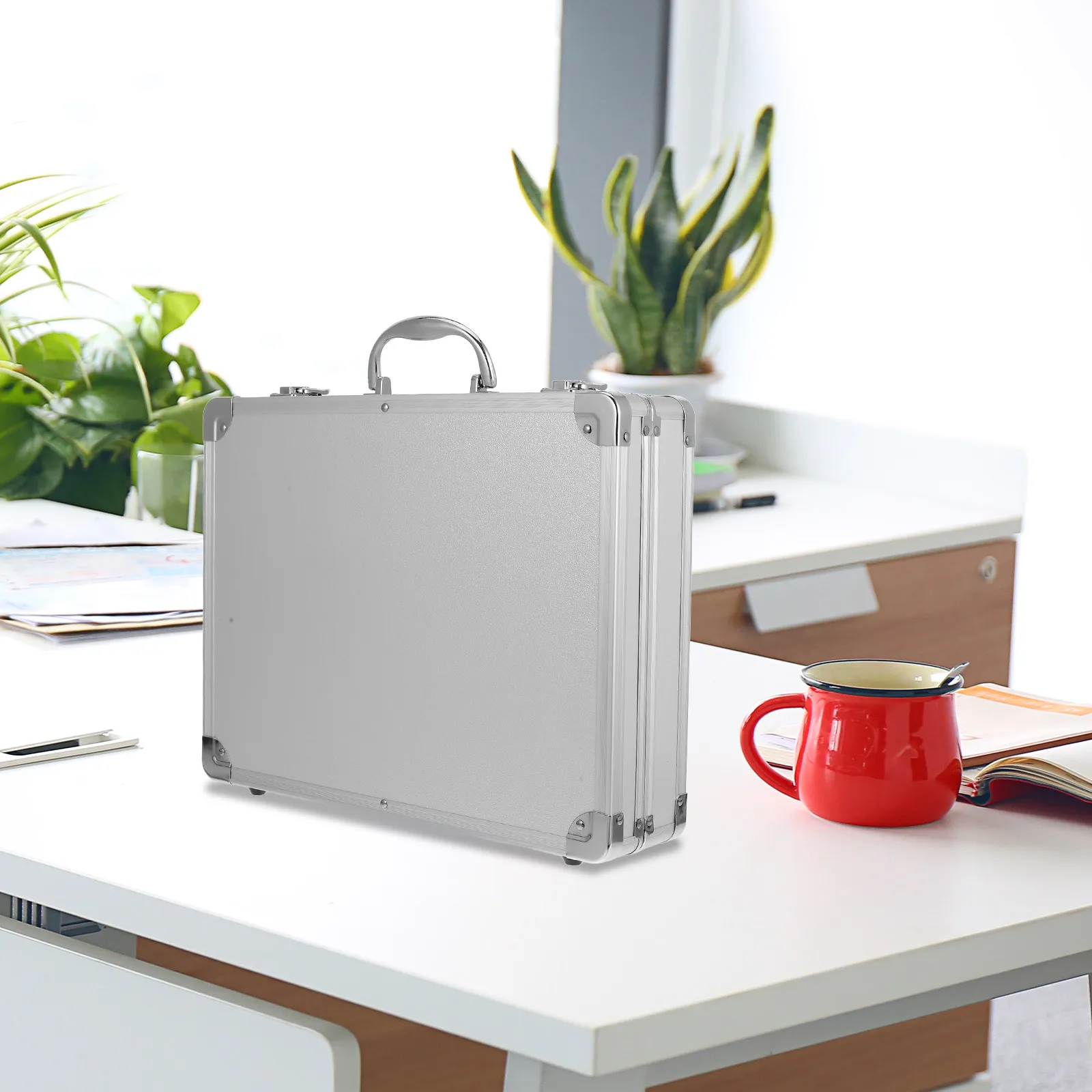 알루미늄 합금 공구 상자 도구 정리 및 보관을 위한 손잡이가 있는 대용량 보관 상자 가정용 차고 작업장 여행용