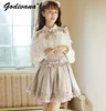 Japanese Liz Mine Mass Production Detachable Suspender Skirt Spring and Autumn Heart Cross Suspender Back Bow Straps Skirt 2