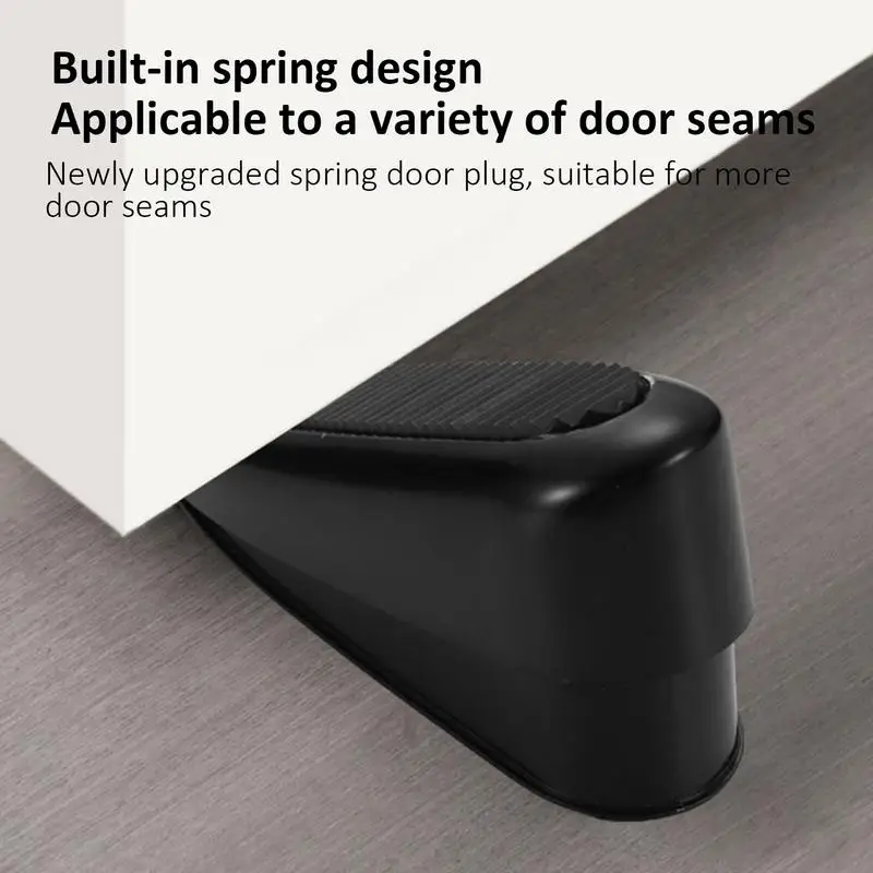 Anti-Collision Door Jammer No-Punch Door Holder Anti-Slip Thickening Windproof Moving Retainer for Metal Doors Double Doors