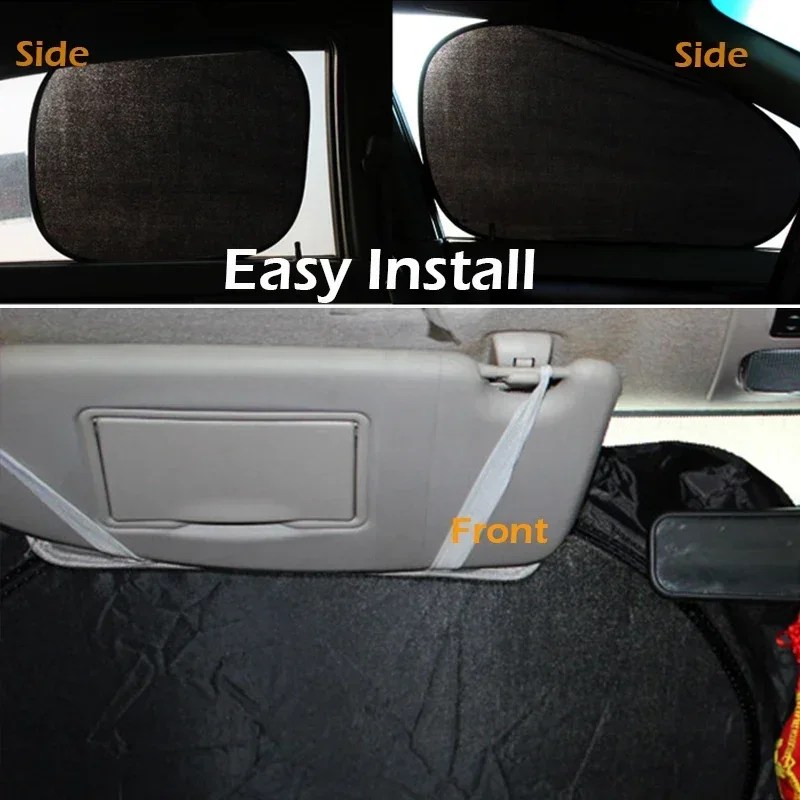 Silver Sunshade Cover for Car RV Truck SUV Bus Van Window UV Protection