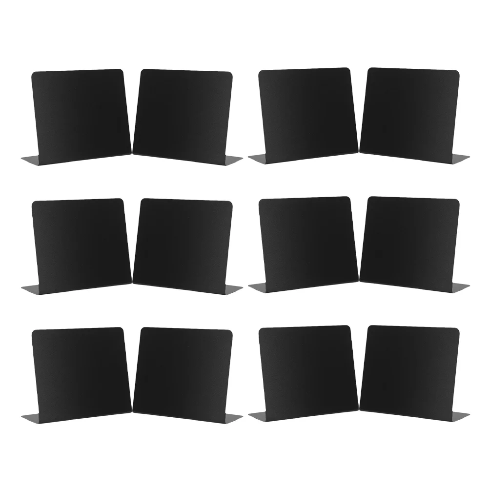 

12 Pcs Blackboard Display Stand Mini Desktop Sign Decor Pvc Chalkboards for Restaurant Signs