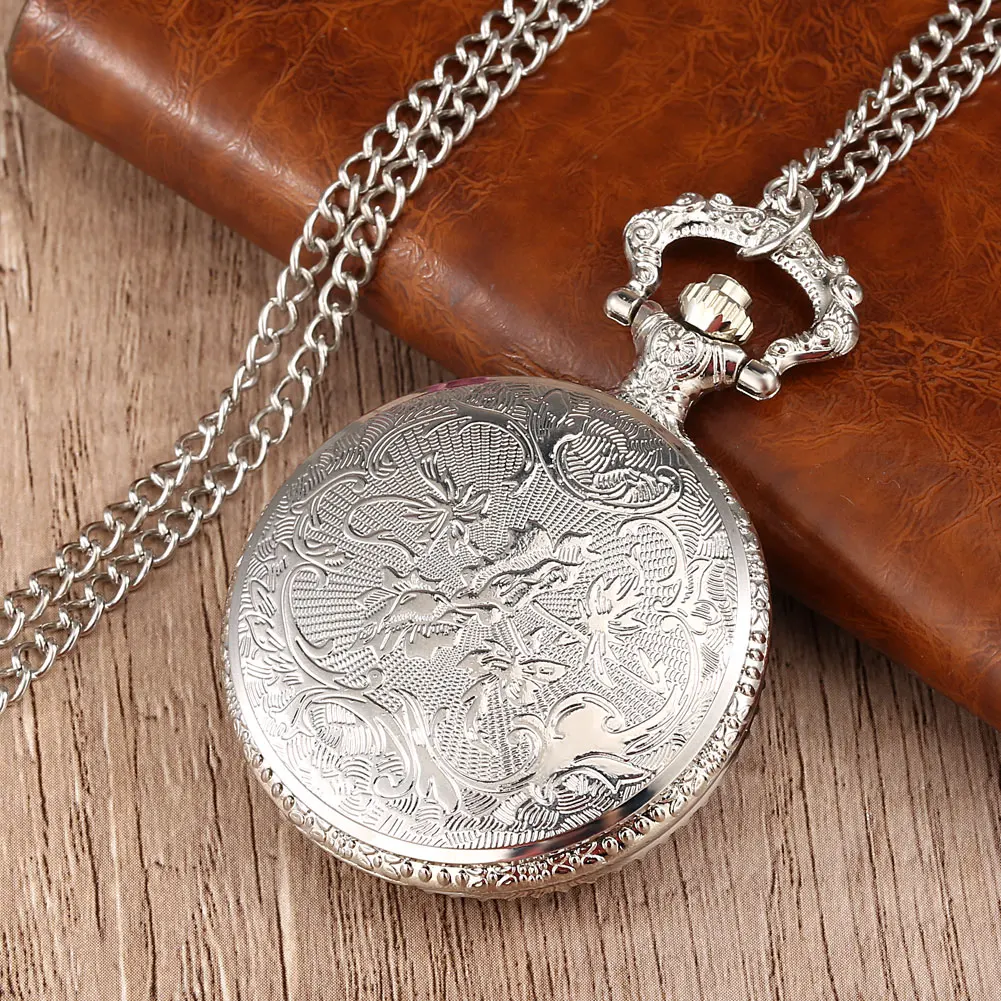 Cool Silver & Golden Masonic Freemason Freemasonry Theme Alloy Quartz Fob Pocket Watch With Necklace Chain Free Drop Shipping