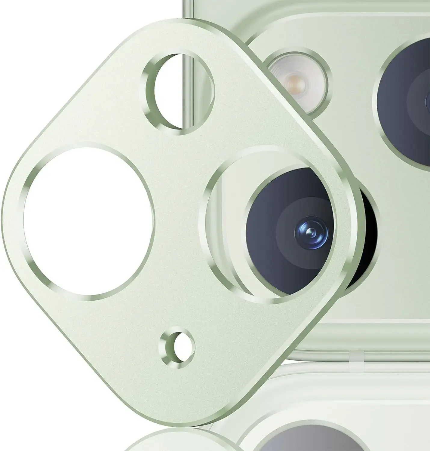 Premium Titanium Gray Metal Camera Lens Protector - Elegant Protection Cover Accessory