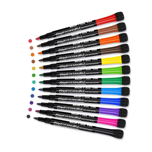 OOLY Pennarelli Cancellabili Do-Overs A Due Punte - Set 6 Colori - Perfetti Per Scuola, Ufficio E Creatività