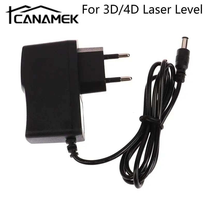 

1pc EU Plug AC Power Adapter Laser Level Accessory Universal Charger For 3D/4D Laser Level Lithium Battery