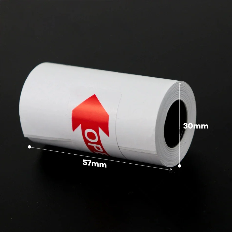 57mm Thermal Printer Photo Paper Sticker Label Paper Self-adhesive For Peripage A6 A9 Paperang P1 P2 printer sticker paper printing label sticker thermal paper printing paper photo paper thermal printer paper self adhesive stickers