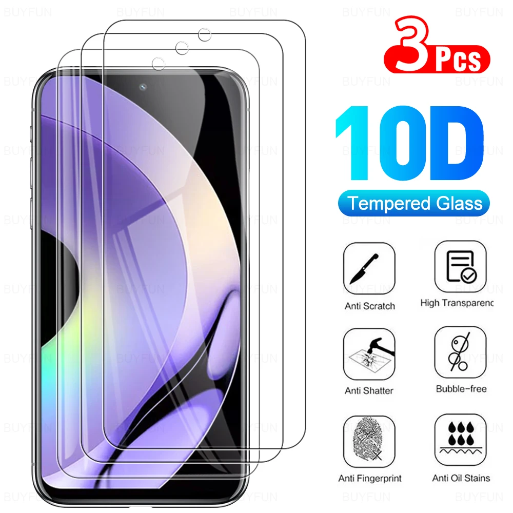 3 Pezzi Di Vetro Temperato Per Realme 10 Pro 10 Pro Plus 10 Cover Protector Protettivo Per Realme 9 Pro Plus9 Pro Phones Clear