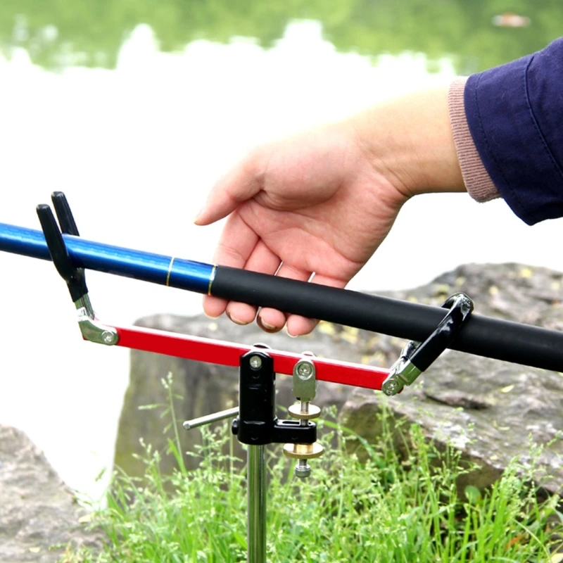 Stainless Steel Fishings Rod Holder 360Degree Adjustable Fixed Rack Fishings Poles Stand Equipment for Ground and Beach