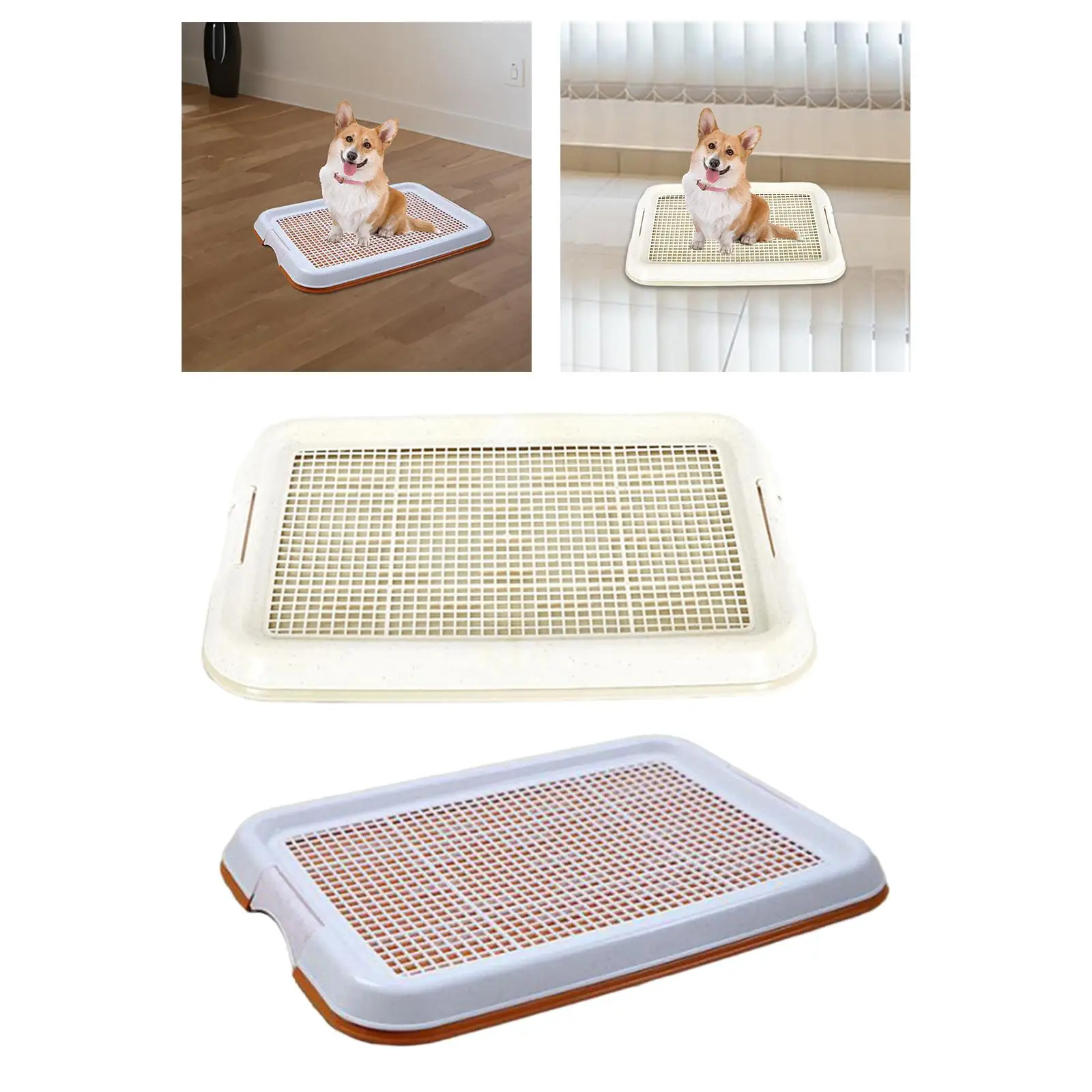 Dog Toilet Potty Toilet Training Tray Removable Easy to Clean Puppy Pee Pad Holder Mesh for Small Dogs