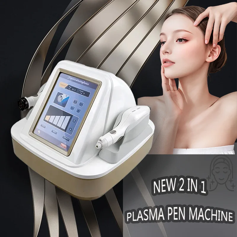 New 2 in 1 Plasma Pen Beauty Machine Skin Care Ozone Removal Sterilization Tightening Anti-aging Rejuvenation Spa Equipment