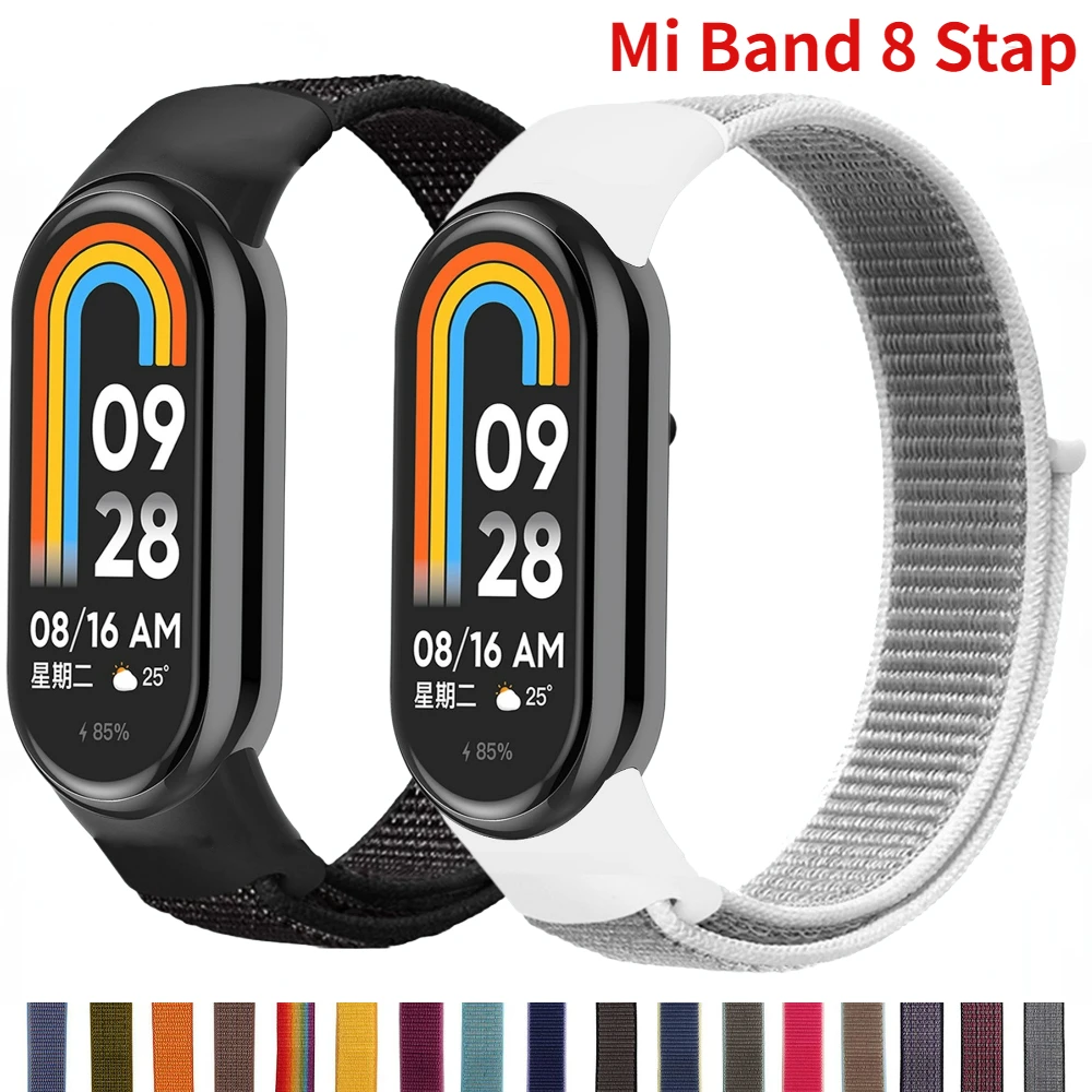 

Nylon Loop Strap for Xiaomi Mi Band 8 Smart Watch Bracelet Wristband Breathable Watchband Correa for Mi Band 8 Strap Accessories