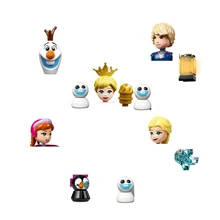 

Frozen Series Mini Action Toy Figures Compatible Disney Princess Olaf Elsa Anna Building Blocks Cartoon Assemble Bricks 66006