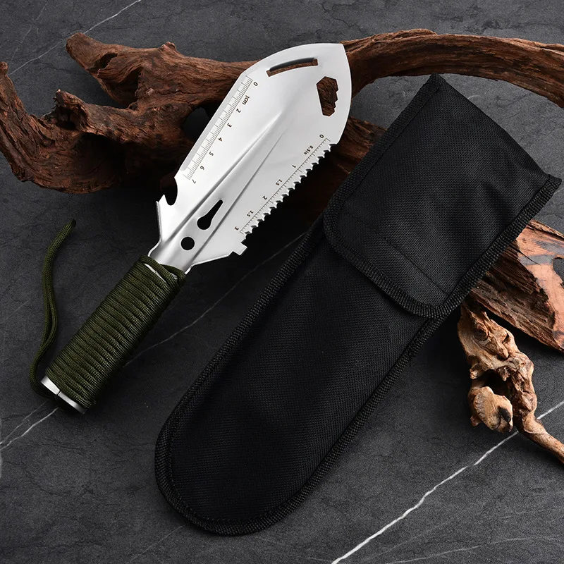 Shovel Multifunctional Ordnance Shovel Survival Outdoor Equipment Garden Tool Shovel for Portable Camping Hiking Traveling 5