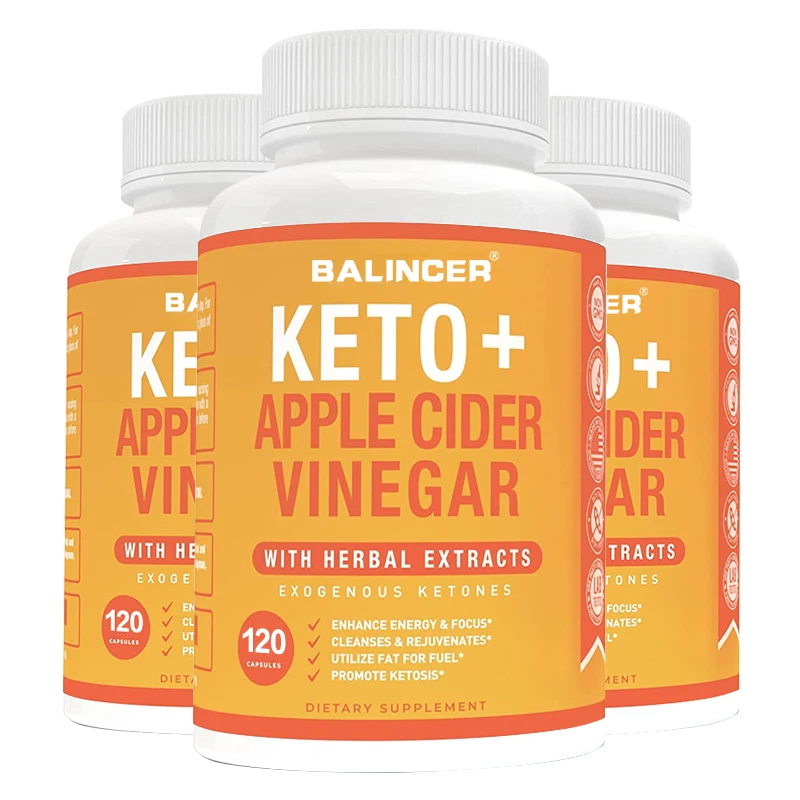 

Balincer KΕΤΟ+Apple Cider Vinegar Capsules for Fat Burning, Natural Detoxification and Cleansing, Digestion & Immune Support