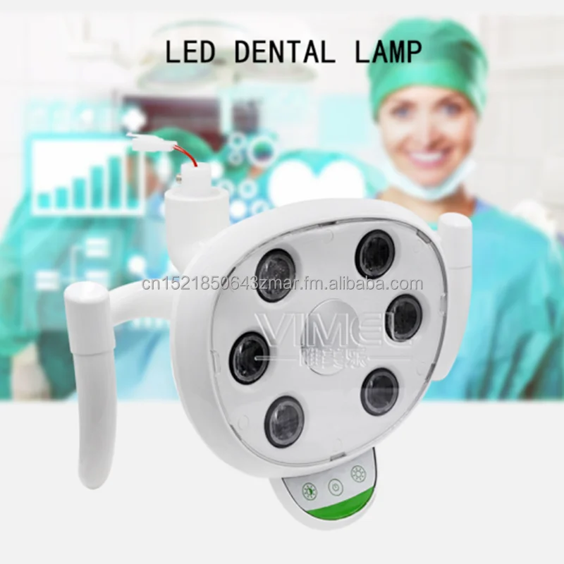 OEM Dental 6 LED Oral Light Exam Induction Lamp for Dental Unit Chair Connector 22/26mm CE certification