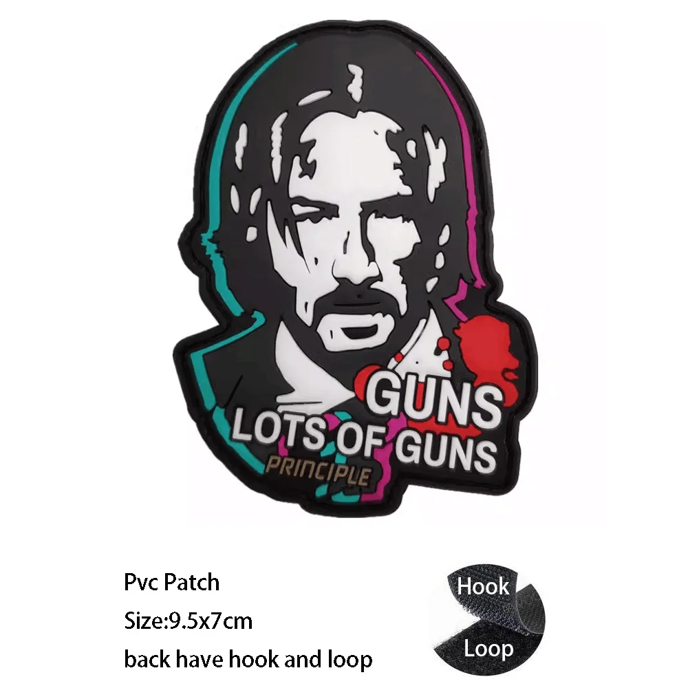 PVC Three-Dimensional Pencil Grocope Soft Rubber Morale Armband Backpack With Hook Loop Patch