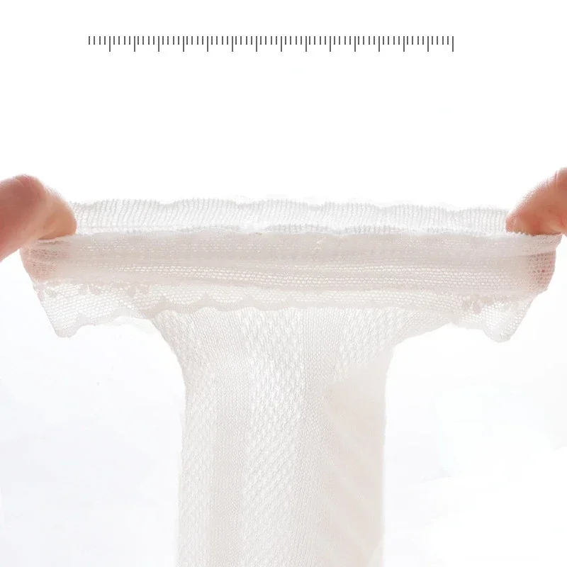 Baby Lace Sock Simplicity Korean Solid Color Ruffle Sock for Toddler Girls Cotton Thin Mesh Breathable Kids Clothes Accesories