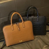 Porte-documents d'affaires personnalisé, nouveau Style, sac à main adapté pour ordinateur portable 13/14/15 pouces, sac diagonale à bandoulière pour documents d'assurance 1
