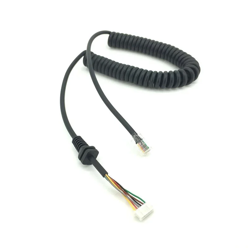 

Replacement Speaker Mic Microphone 6 pin Plug Cord Cable for Yaesu MH-48A6J FT-100D FT-2800 FT-7800 FT-8800 FT-8900 Mobile Radio